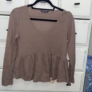 Long sleeve babydoll top